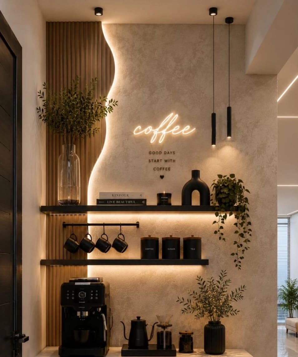 Stylish Coffee Shelves