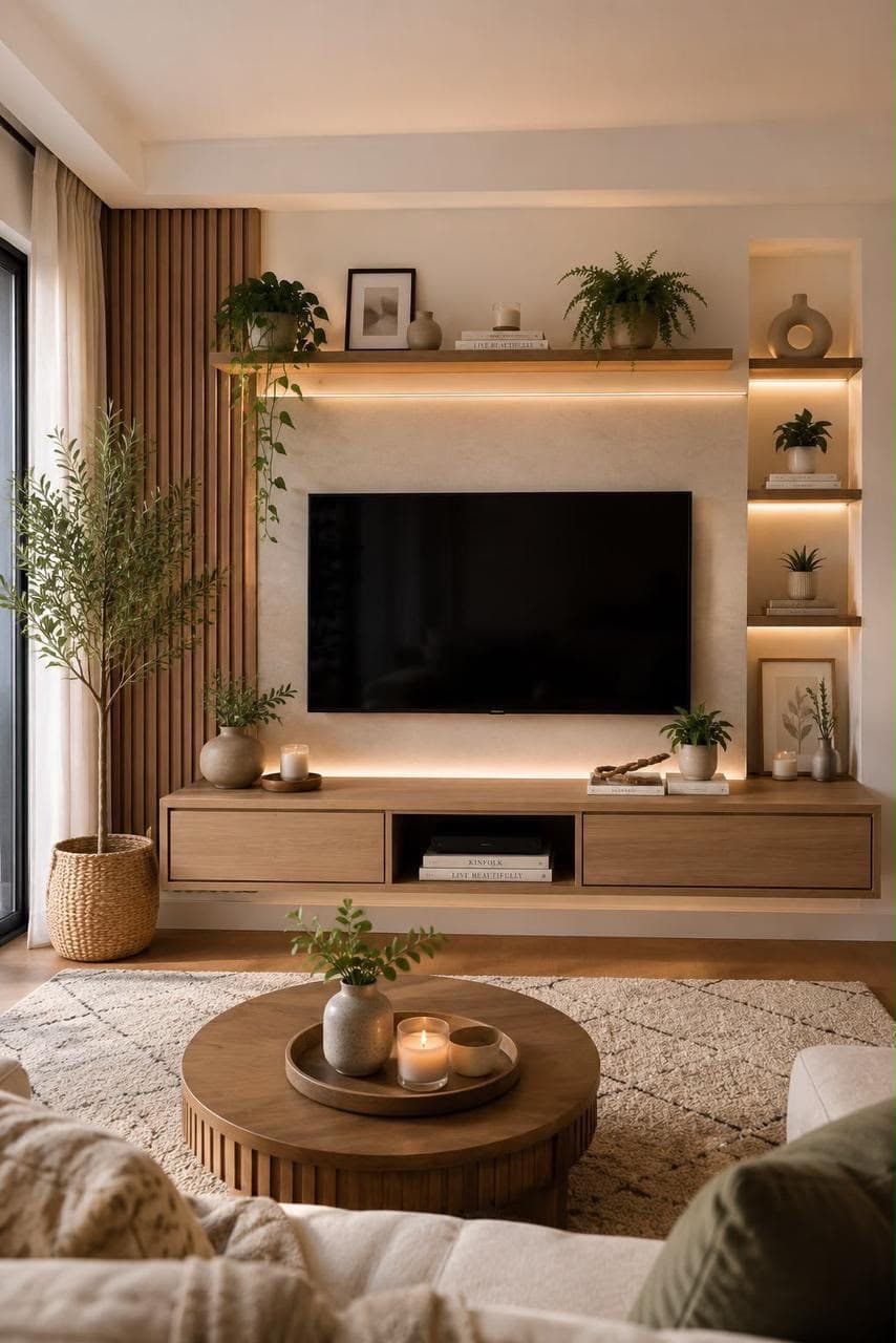 TV Room Media Wall 13